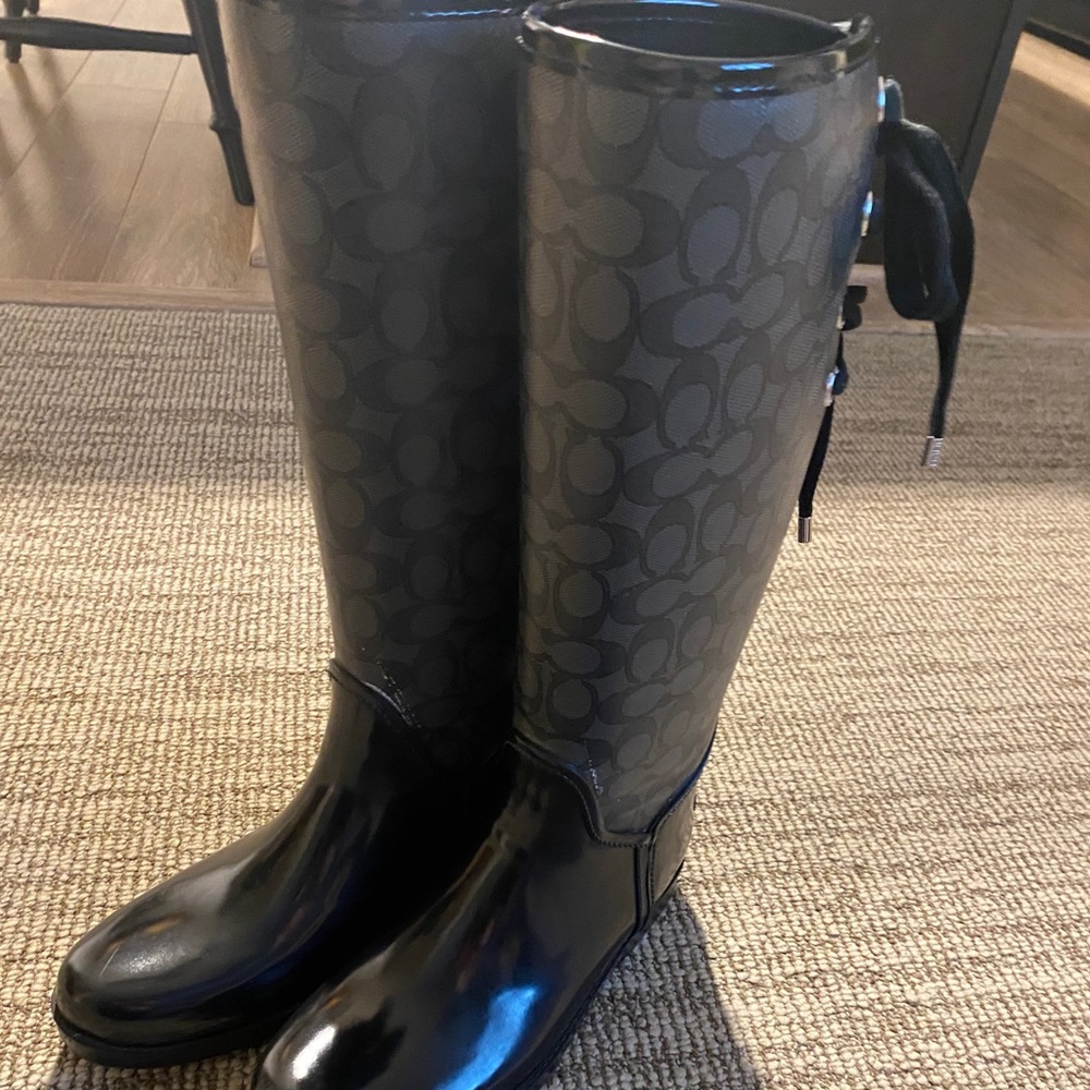 Coach rain boots